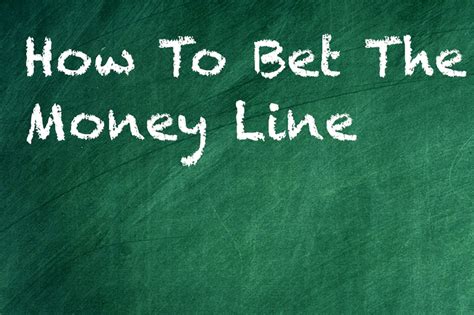 what does the money line mean.